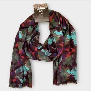 NWT D&Y Multicolor Abstract Scarf